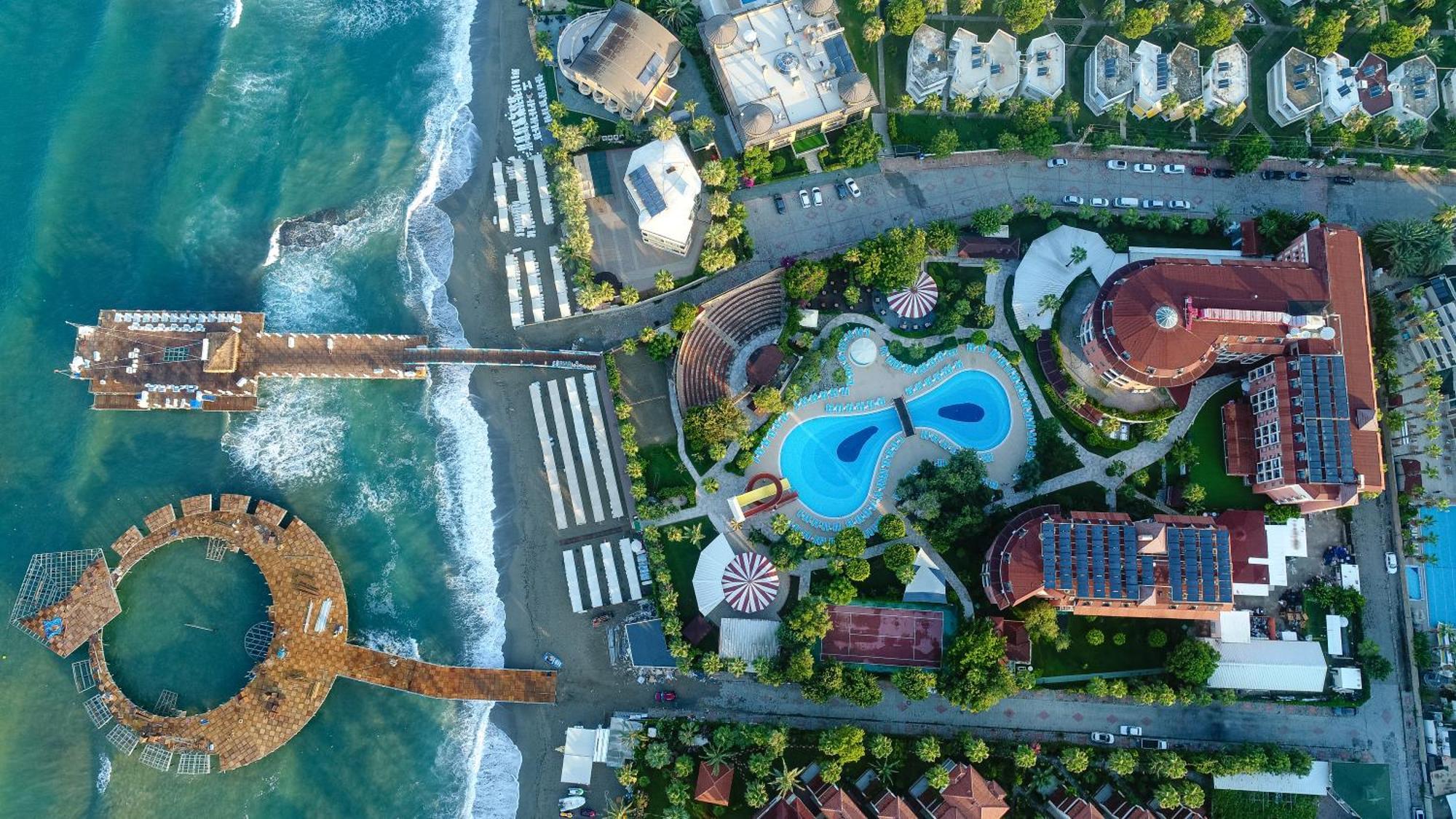 Palmeras Beach Hotel Ultra All Inclusive Konakli Bagian luar foto